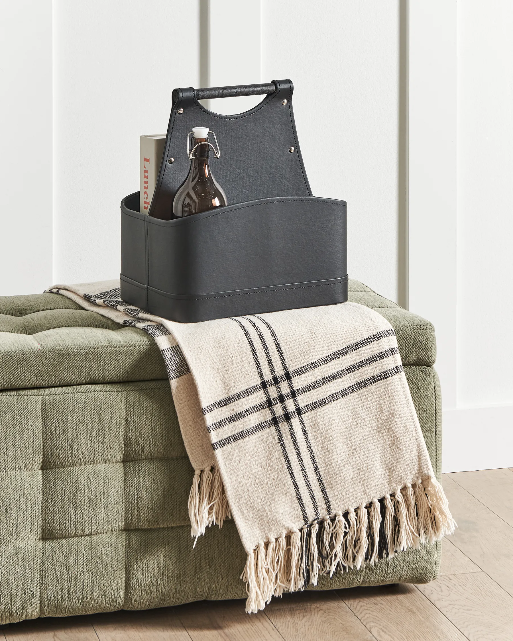 Basket URUK Faux Leather Graphite Grey_954297