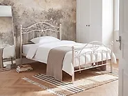 Sänky Metalli ANTLIA 120 x 200 cm Vaaleanbeige_1165259