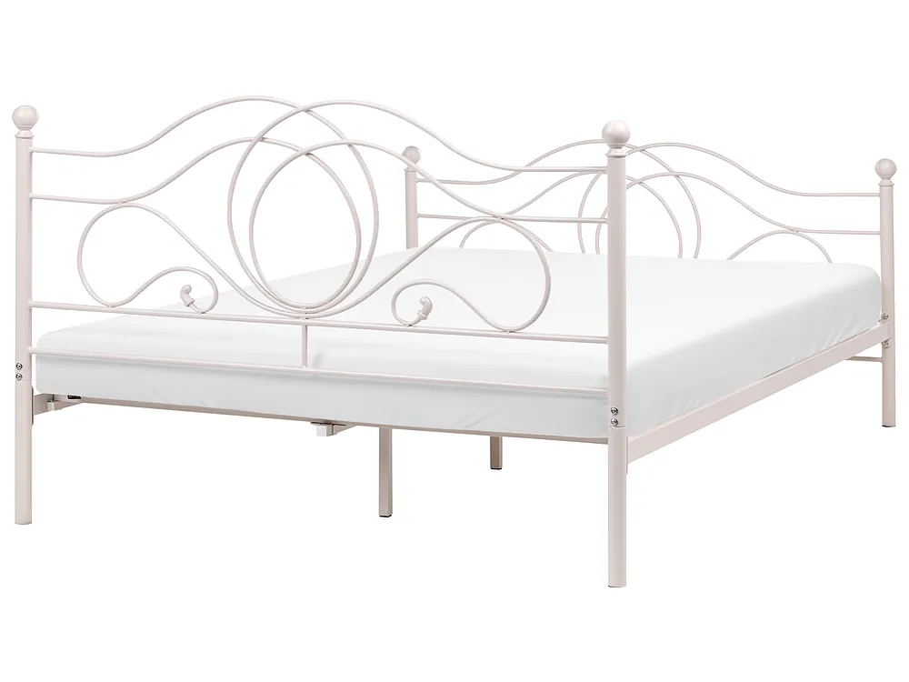 Sänky Metalli LYRA 160 x 200 cm Vaaleanbeige_1162027