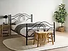 Bed Metal LYRA 120 x 200 cm (EU Small Double) Black