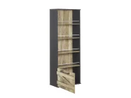 4 Tier Bookcase SALTER 163 cm Brown/ Black_778370