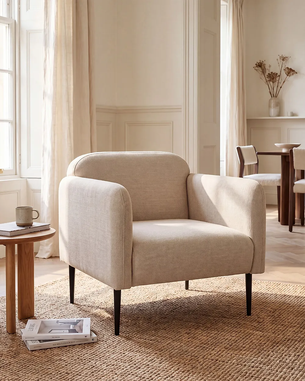 Armchair STOUBY Linen Taupe_1174667