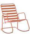 Garden Rocking Chair TURI Metal Orange