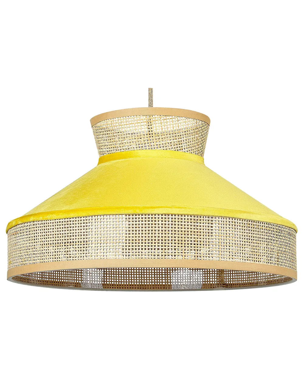 Pendant Lamp BATALI Rattan Mustard