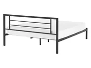 Bed Metal CUSSET 140 x 200 cm (EU Double) Black_817972