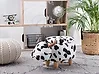 Eläinjakkara säilytystilalla COW Lehmä Kangas Valkoinen