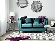 Soffa 2-sits GAULA Sammet Blågrön_1176040