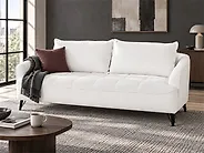 Sofa 3 Seater HOBRO Boucle White_1183988