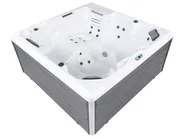 Ulkoporeallas LED-valolla OZOGOCHE Harmaa_1081871