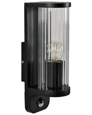 Outdoor Wall Light MOSSAT with Motion Sensor Black_1102789