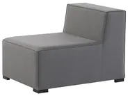 Garden Sofa with Ottoman 4 Seater AREZZO Modular Grey_848143