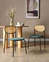 Set of 2 Dining Chairs ADAVER Metal Black