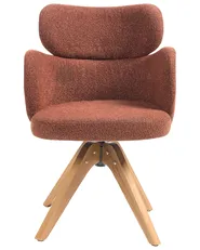 Dining Chair Swivel MARCY Boucle Orange_1020156