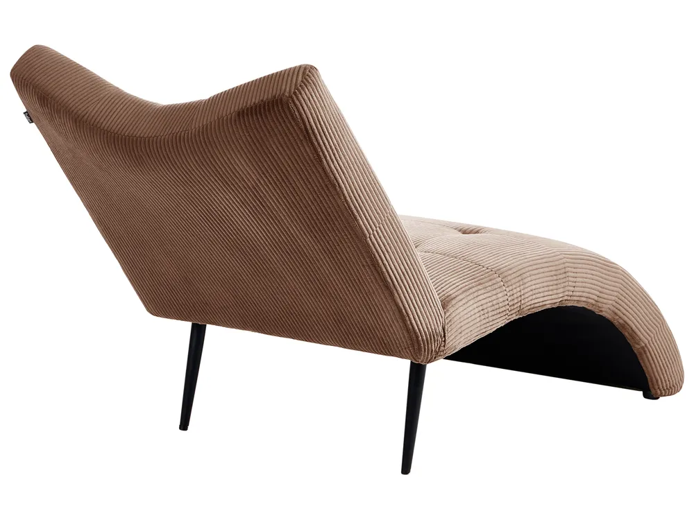 Chaise Longue QUILLY Corduroy Dark Beige_1096034