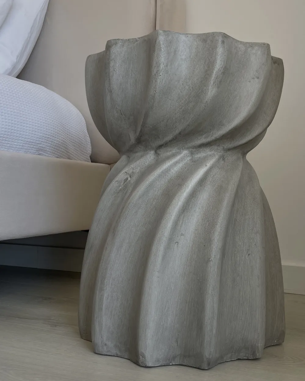 Side Table ALGUA 35 cm 35 cm Grey_933260