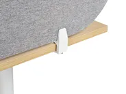 Desk Screen SPARKY 180 x 40 cm Light Grey_1015312