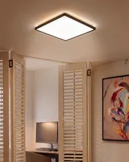 LED Ceiling Lamp TIVORA with Remote with Dimmer Black_1131286