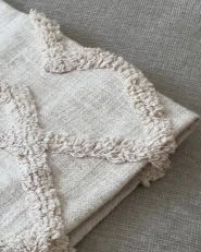 Blanket GUNA Cotton 130 x 180 cm Beige_933585