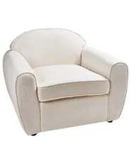 Fåtölj ELLEDE Bouclé Ljusbeige_959877