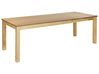 Extending Dining Table MADURA Natural Ash Wood 160/240 cm 90 cm