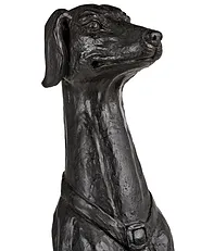 Garden Statue CHART Dog Graphite Grey_1151764