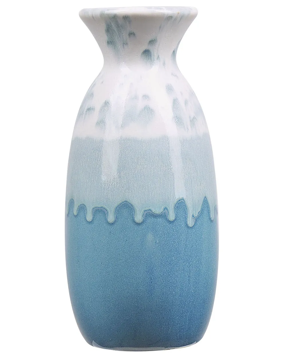Flower Vase CHALCIS 25 cm Stoneware Blue