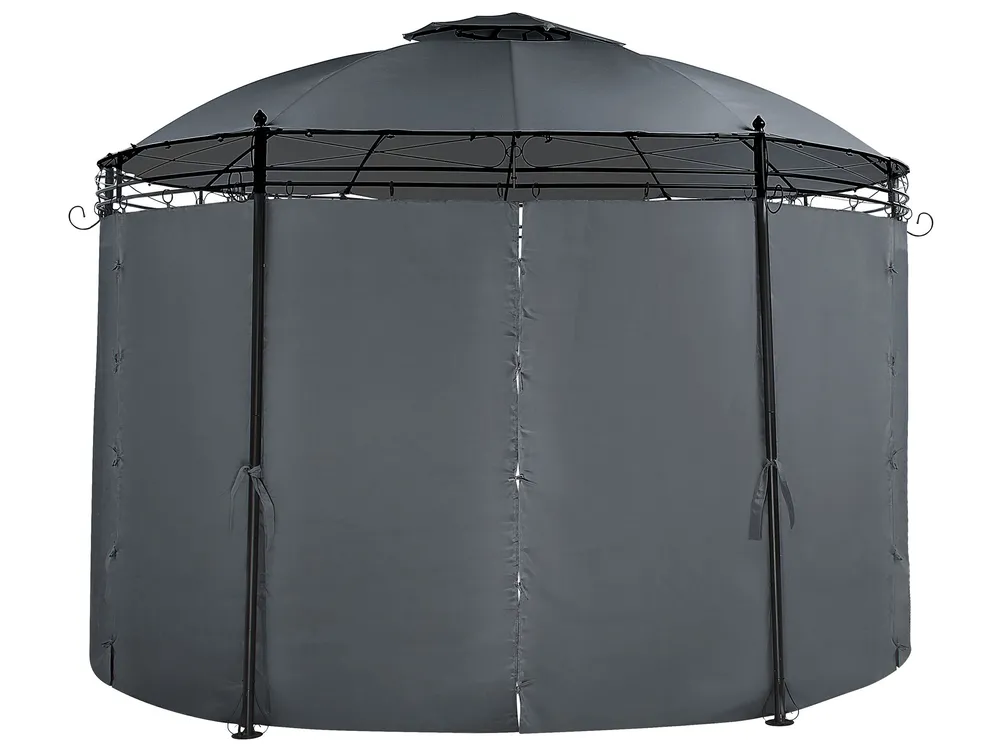 Gazebo SAFARA 368 cm 368 cm Metal Graphite Grey_779150