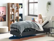 Adjustable Bed without Headboard Fabric DUKE 80 x 200 cm (EU Small Single) Dark Grey_951783