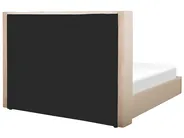 Ottoman Bed LUBBON Velvet Beige 160 x 200 cm (EU King Size)_772947