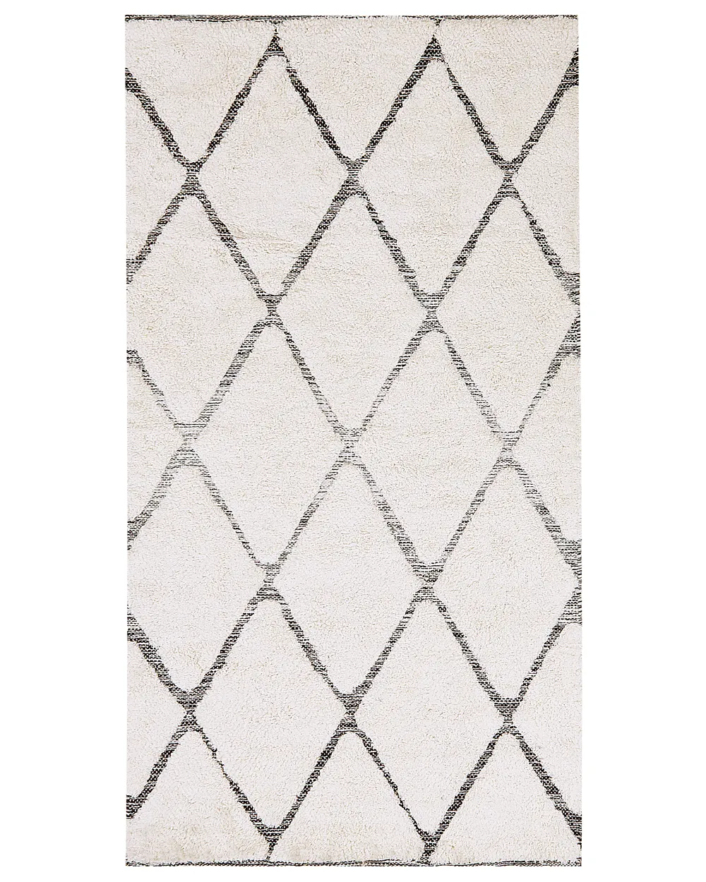 Matta PENDIK Ljusbeige 80 x 150 cm Bomull_1043513