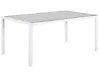 Trädgårdsmatbord CATANIA 160 cm 91 cm Glas Grå
