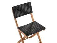 Bistro Set RIVAROTTA Acacia Wood Brown/ Black_987035