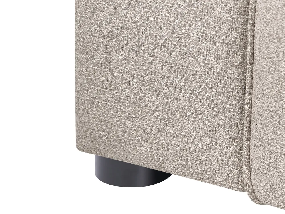 Corner Sofa 3 Seater FAABORG Fabric Beige Left Hand_1055845