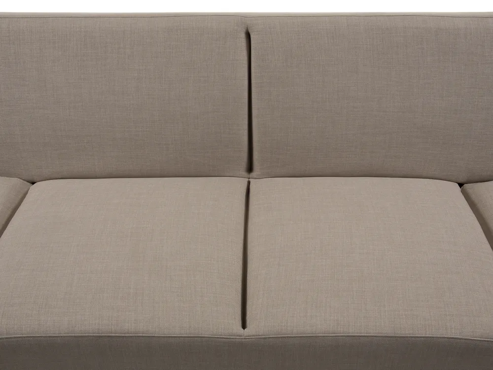 Sofa Bed 2 Seater YORK Fabric Beige_23904