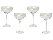 Set of 4 Champagne Saucers MORGANITE 300 ml Transparent_912941