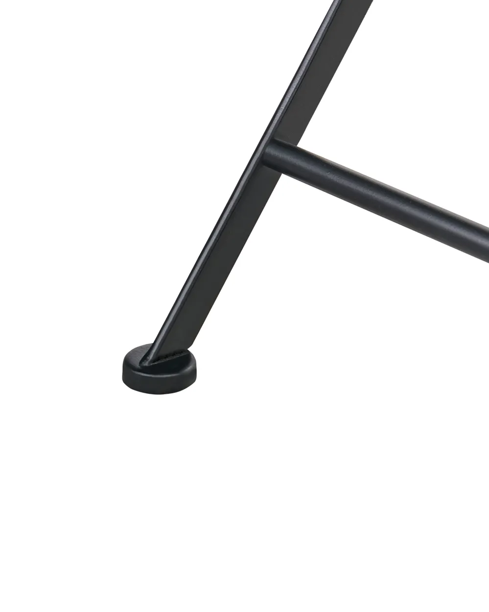 Set med 2 trädgårdsstolar ARTENA Fällbar Metall Terrazzoeffekt Svart_1021666