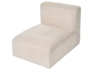 Modular Corner Sofa 3 Seater HEDE with Ottoman Fabric Light Beige Right Hand_1092179