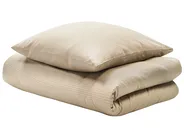 Duvet Cover Set AVONDALE 135 x 200 cm Sateen Cotton Beige_815149