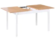 Jatkettava ruokapöytä HOUSTON Vaaleanruskea/valkoinen 120/150 cm 90 cm Mänty_1070980