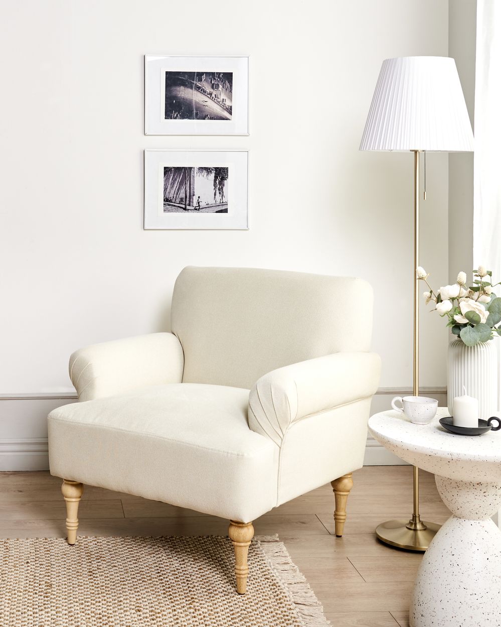 Fåtölj FREDROS Ljusbeige