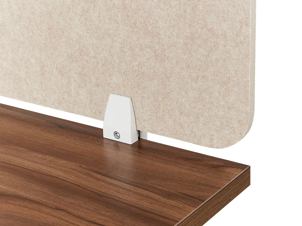 Skiljevägg för skrivbord SPLIT 160 x 50 cm Beige_894608