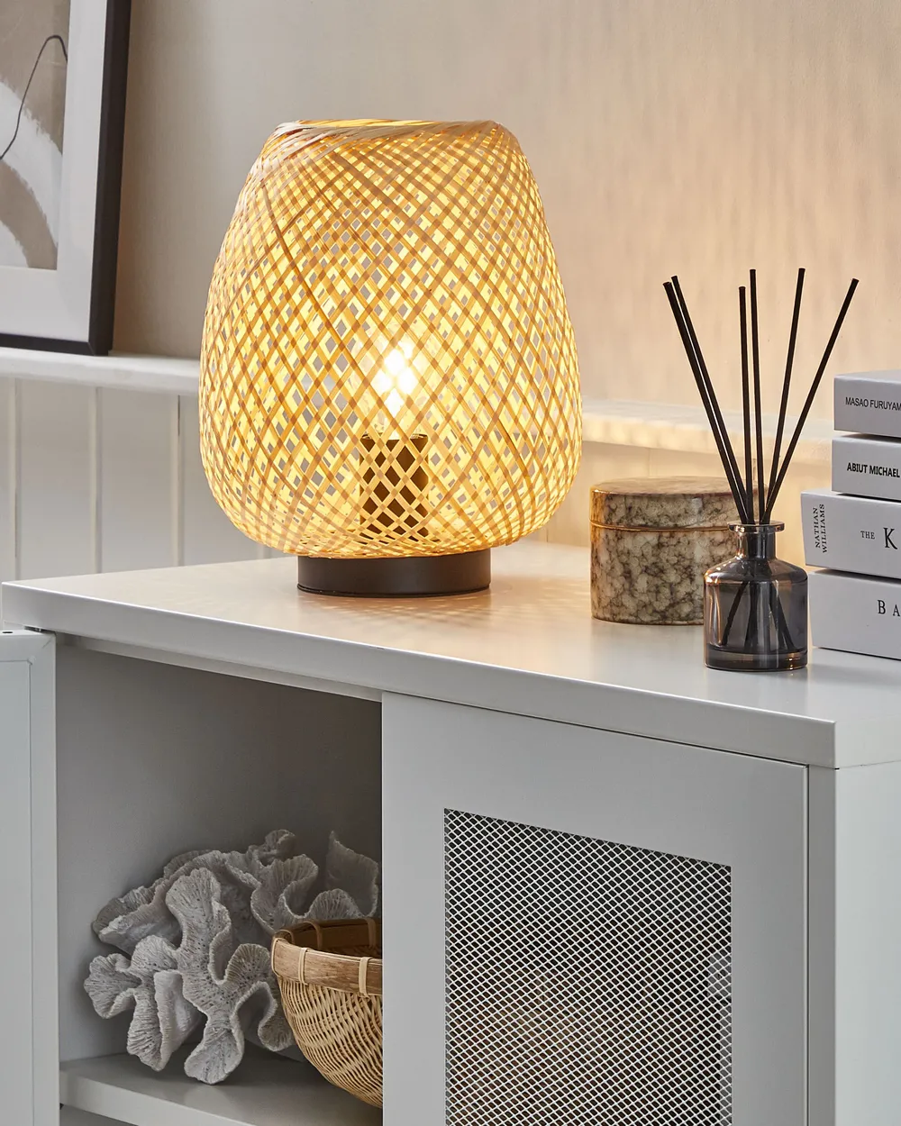 Table Lamp BOMU Bamboo Light Brown