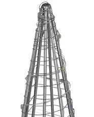 Ulkokoriste LED-valo PUKSALA 60 cm Joulukuusi Hopea_812478