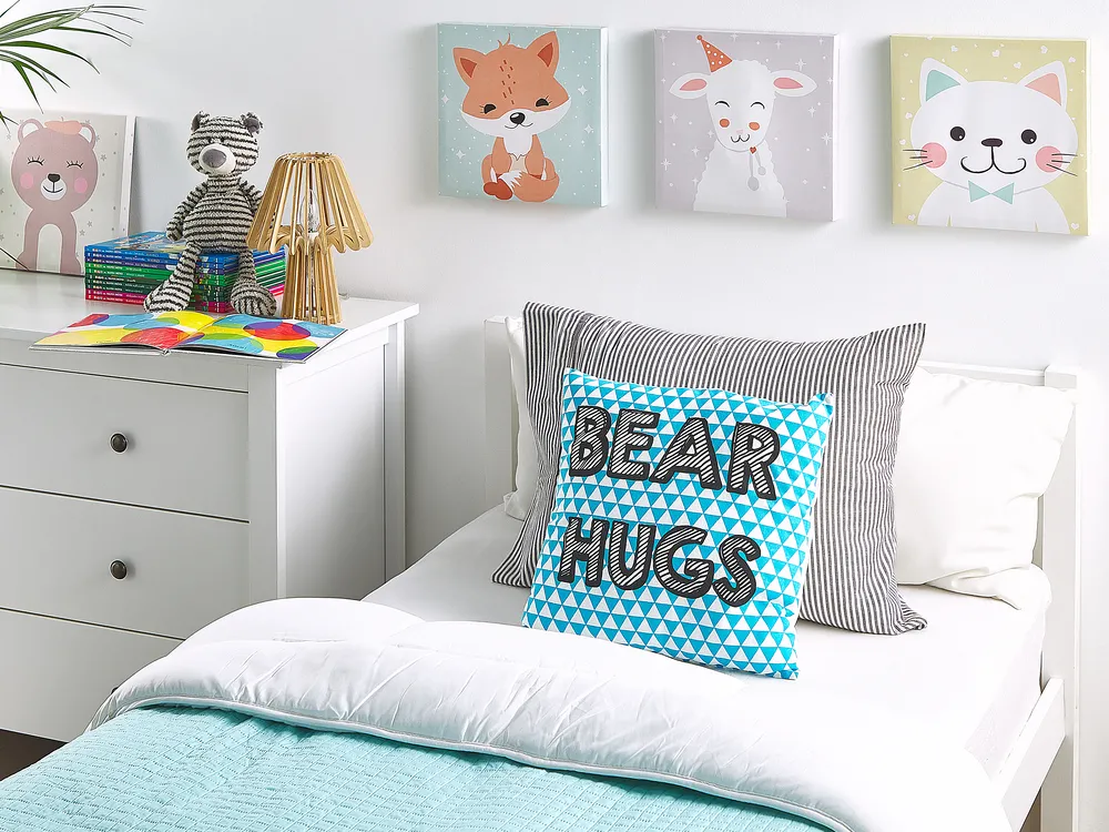 Throw Cushion RADZKOT Cotton 40 x 40 cm Blue