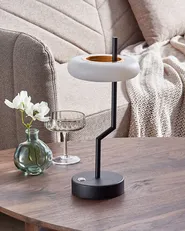 Wireless LED Table Lamp ALVIELA with Dimmer Metal Black_940344