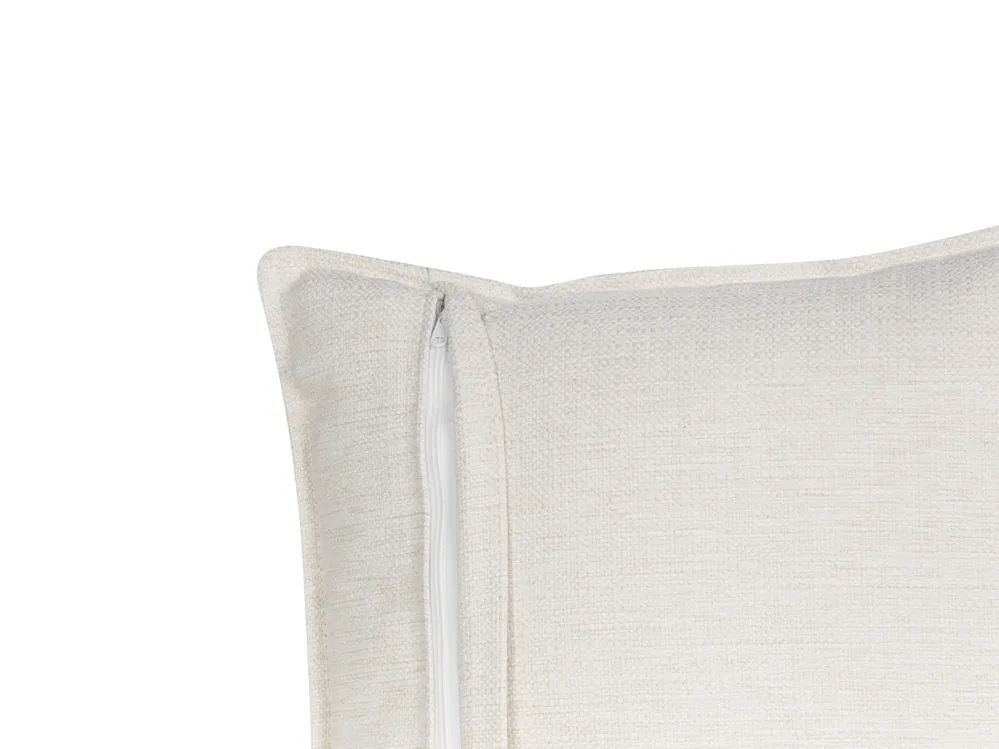 Sofa Bed 3 Seater KRAMA with Storage Fabric Off-White_898300