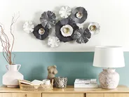 Wall Decor Flower POTASSIUM Metal 49 cm Grey_825280