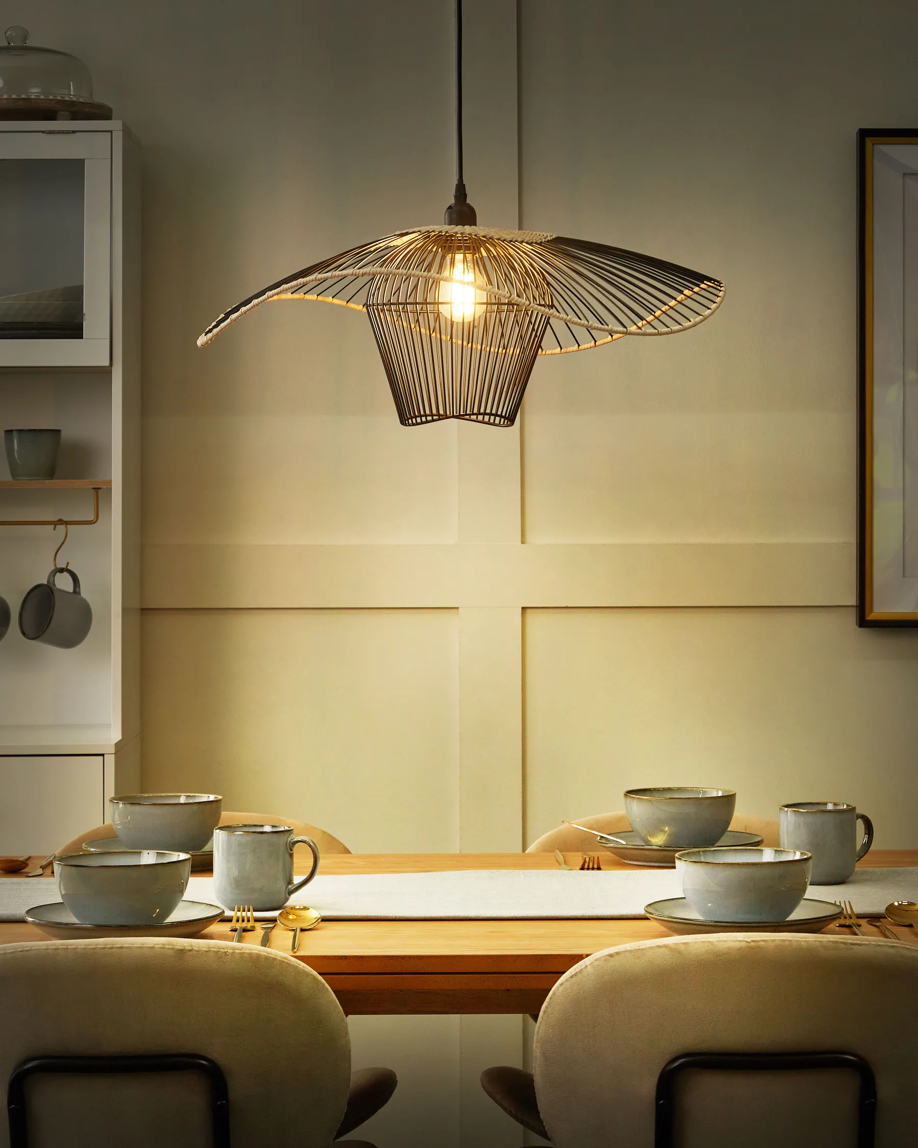 Pendant Lamp LUNGA Metal Black_915591