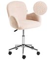 Desk Chair PRIDDY Boucle Light Beige