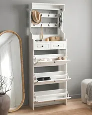 Kenkäkaappi DALHOUSIE Valkoinen_1069663